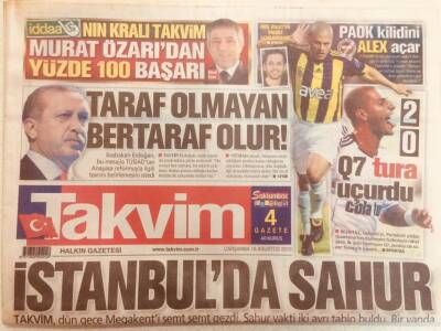 Takvim Gazetesi 18 Ağustos 2010 - İsrailden Ege Planı GZ40193 - 1