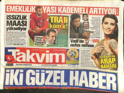 Takvim Gazetesi 18 Ekim 2012 - Tatsız Pişti, Büyük Aşk Tamamen Bitti, Aşıkların Uyumlu Hali GZ101121 - 2