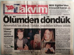 Takvim Gazetesi 18 Mart 1997 Arnavutluktan Dönen Türkler Yaşadıkları Kabusu Anlattı - GZ44115 - 1
