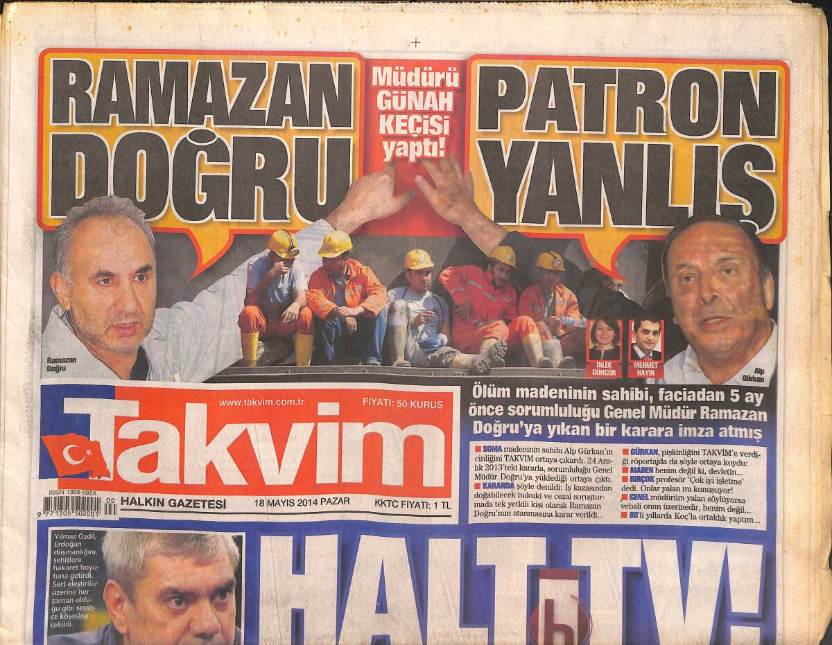 Takvim Gazetesi 18 Mayıs 2014 - Diego Ribas Fenerbahçe'de - İTÜ'den Kötü Haber GZ135082 - 1