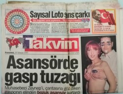 Takvim Gazetesi 19 Mart 1997 Sevgi Yağmuru Ve Türkan Şoray - GZGZ44294 - 1