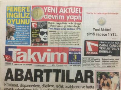 Takvim Gazetesi 19 Temmuz 2005 - Fenerbahçeye İngiliz Oyunu GZ29843 - 1