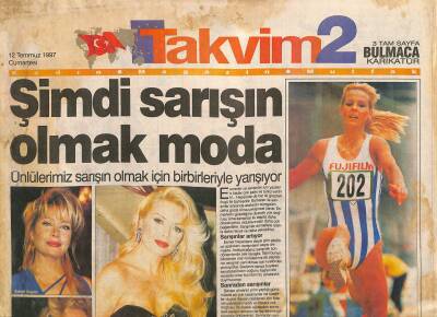 Takvim Gazetesi 2 Eki 12 Temmuz 1997 - Türkücü Seher Fena Yakalandı GZ115295 - 1