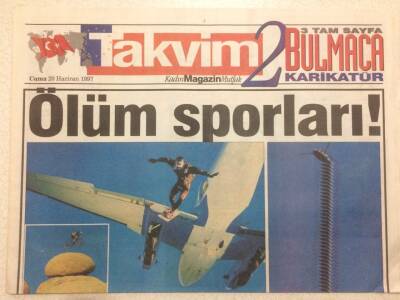 Takvim Gazetesi 2 Eki 20 Haziran 1997 - Ölüm Sporları GZ52148 - 1