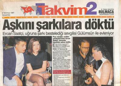 Takvim Gazetesi 2 Eki 9 Temmuz 1997 - Levent Kırca , Makyaj Malzemelerini Amerikadan Getiriyor GZ113013 - 1