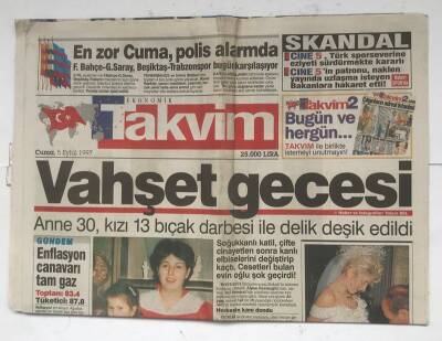 Takvim Gazetesi 2 Eki İle 5 Eylül 1997 - Vahşet Gecesi GZ8480 - 1