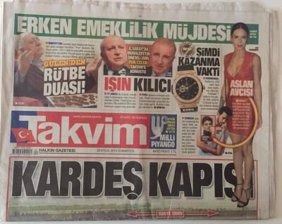 Takvim Gazetesi 20 Eylül 2014 - Kardeş Kapısı Türkiye Suriyede Ölümden Kaçan 5 Bin Kişiye , Yine Türkiye Kucak Açtı GZ28281 - 1