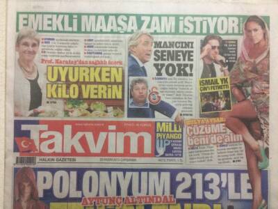 Takvim Gazetesi 20 Kasım 2013 - Hülya Avşar Çözüme Beni De Alın GZ29686 - 1