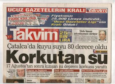 Takvim Gazetesi 21 Eylül 1999 - Sovyetlerin Son First Ladysi Öldü (Raisa Gorbaçov) GZ48113 - 1