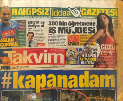 Takvim Gazetesi 21 Haziran 2013 - Boğazın Sultanları GZ107478 - 1