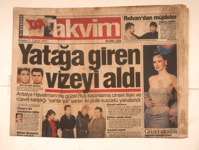 Takvim Gazetesi 21 Şubat 1997 - Memura Borç Ayıbı GZ5440 - 2