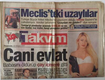 Takvim Gazetesi 22 Mayıs 1997 - Fenerbahçe, Trabzonsporun Yıldızı Abdullahı Almak İçin Bütün Olanaklarını Seferber Etti GZ22105 - 1