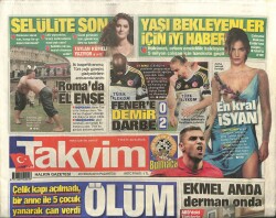 Takvim Gazetesi 22 Nisan 2013 - Erdoğan Gazze Ziyaretini Ertelesin GZ101085 - 2