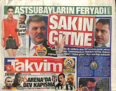 Takvim Gazetesi 22 Şubat 2014 - 7 Şubatın Şifresi Çözüldü GZ101266 - 1