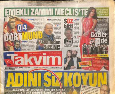 Takvim Gazetesi 23 Ekim 2014 - Erdoğan ,Letonya-Estonya Ziyareti Öncesi Esenboğada Konuştu GZ109065 - 1