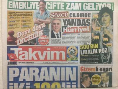 Takvim Gazetesi 23 Kasım 2013 - Bülent Ersoydan 500 Bin Liralık Poz GZ29682 - 1