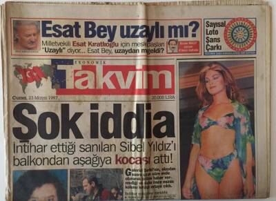 Takvim Gazetesi 23 Mayıs 1997 - Fenerde Deprem Rıdvan Gitti Barıc Geldi GZ22103 - 1