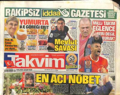 Takvim Gazetesi 23 Mayıs 2014 - Ali Şen İçin En Acı Nöbet GZ101095 - 1