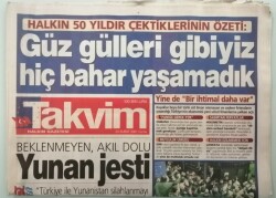 Takvim Gazetesi 23 Şubat 2001 Kemal Sunalın Kabri Yer Değiştirdi -GZ44506 - 1