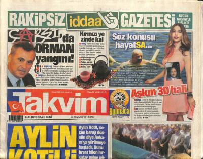 Takvim Gazetesi 23 Temmuz 2013 - Aylin Koçil , Seçim Barajı Düşsün Diye Ankaraya Yürümeye Başladı GZ109746 - 1