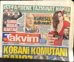 Takvim Gazetesi 25 Ekim 2014 -Kobani Komutanı Bahoz GZ101130 - 2