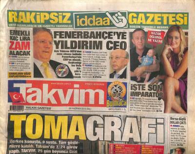Takvim Gazetesi 25 Haziran 2013 - Ali Ağaoğlu , 59 Yaşında Beşinci Kez Baba Oldu GZ106298 - 1