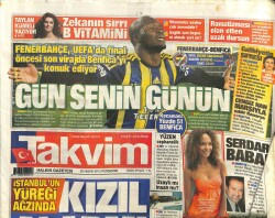Takvim Gazetesi 25 Nisan 2013 - İstanbulun Yüreği Ağzında Kızıl Alarm GZ101113 - 2