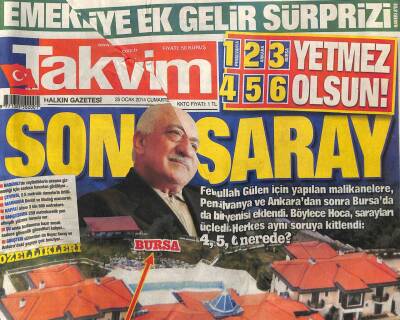 Takvim Gazetesi 25 Ocak 2014 - Erdoğan İhanet Etmeyin, Son Saray, Dolarda İngiliz Oyunu GZ107482 - 1