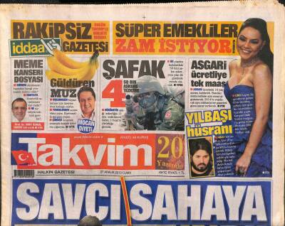 Takvim Gazetesi 27 Aralık 2013 - Lüks Hayatı İle Gündeme Gelen Ebru Gündeş , Yılbaşı İçin Günler Öncesinden Hazırlık Yaptı GZ109003 - 1