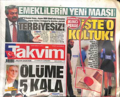 Takvim Gazetesi 27 Kasım 2013 - Nur Krizi, Ölüme 5 Kal GZ104696 - 1