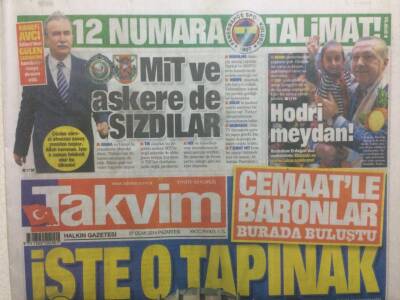 Takvim Gazetesi 27 Ocak 2014 - Mit Ve Askerede Sızdılar GZ29679 - 1