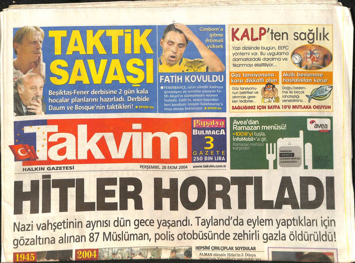 Takvim Gazetesi 28 Ekim 2004 - Nurseli'nin Hamam Sefası - Nurgül Yeşilçay ve Cem Özer Gizlice Evlendiler GZ3312 - 1