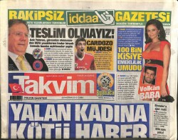 Takvim Gazetesi 28 Haziran 2013 - Aziz YıldırımTeslim Olmayız GZ101163 - 2
