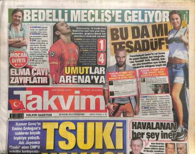 Takvim Gazetesi 28 Kasım 2013 - Tsuki Vakası, Expoyu Sel Aldı GZ107475 - 1