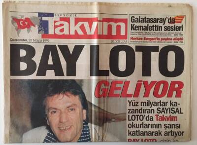 Takvim Gazetesi 28 Mayıs 1997 - Sergen Operasyonu Beşiktaşla Anlaşamayan Yıldıza Fener, Trabzon Ve İstanbul Talip GZ22101 - 1
