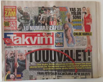 Takvim Gazetesi 28 Şubat 2017 - 15 Temmuzun Karakutusu GZ18837 - 1