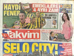 Takvim Gazetesi 28 Temmuz 2015 - Ahmet Davutoğlu,Herkes Ayağını Denk Alsın GZ101081 - 2