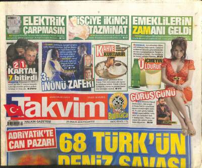 Takvim Gazetesi 29 Aralık 2014 - Adriyatikte Can Pazarı GZ101083 - 1