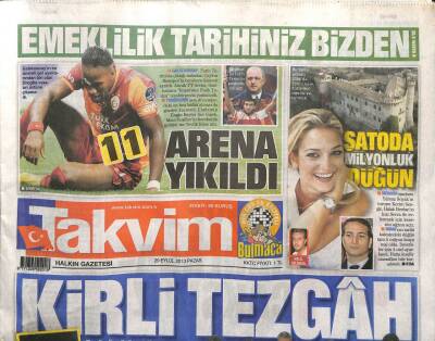 Takvim Gazetesi 29 Eylül 2013 - Özkan Uğurdan Ölmedim Pozu GZ104708 - 1