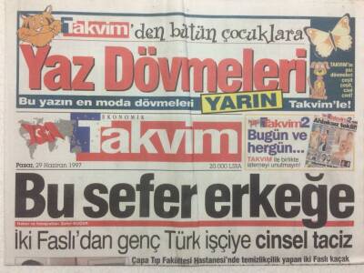 Takvim Gazetesi 29 Haziran 1997 - Aksoyun Çirkin Planı GZ34122 - 1