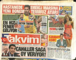 Takvim Gazetesi 29 Haziran 2015 - Cahiller Sağa Oy Veriyor GZ101100 - 2