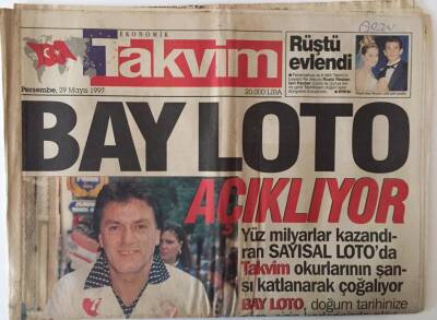 Takvim Gazetesi 29 Mayıs 1997 - Uzaklar Yelkenlisi Öngörülen Programa Göre 16 Haziran Girne Limanında , 23 Haziran Günüde Antalya Limanında Karşılanacak GZ22102 - 1