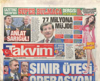Takvim Gazetesi 29 Ocak 2015 - Sınır Ötesi Operasyon GZ101124 - 1