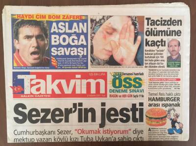 Takvim Gazetesi 3 Nisan 2001 - Göz Tedavisinde Devrim GZ10085 - 1