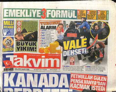 Takvim Gazetesi 30 Mart 2014 - Aytaç , Sızmadan Önce Tapeleri Ekranda Anlatmıştı GZ98777 - 1