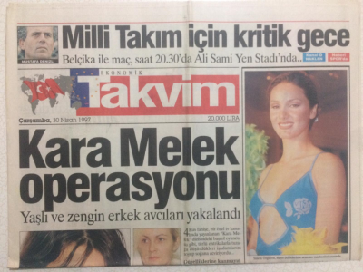 Takvim Gazetesi 30 Nisan 1997 - Milli Takım İçin Kritik Gece GZ24252 - 1