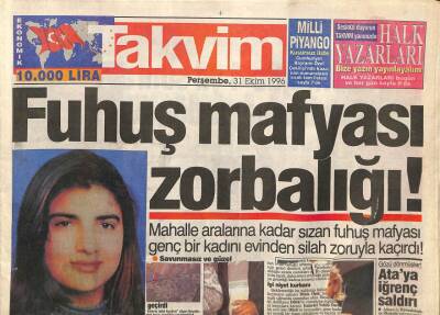 Takvim Gazetesi 31 Ekim 1996 - Müjde Ar , 4 Yıl Sonra Sinemaya Döndü GZ82619 - 1