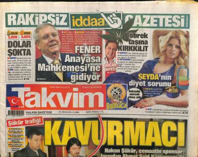 Takvim Gazetesi 31 Ocak 2014 - Nejat İşler Yoğun Bakımda GZ101137 - 1