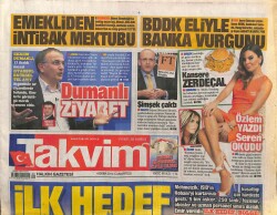 Takvim Gazetesi 4 Ekim 2014 - BDDK Eliyle Banka Vurgunu GZ101161 - 2