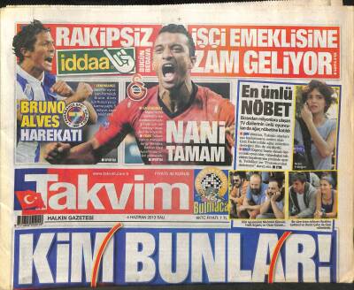 Takvim Gazetesi 4 Haziran 2013 - Ünlüler Gezi Nöbetinde GZ107740 - 1